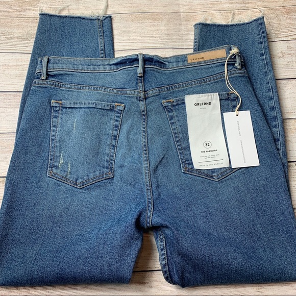 GRLFRND | karolina high rise skinny jeans sixpence - Picture 7 of 8